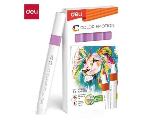 Marker specjalistyczny akrylowy wkład fioletowy okrągła końcówka Deli (EC193A-VIOLET)