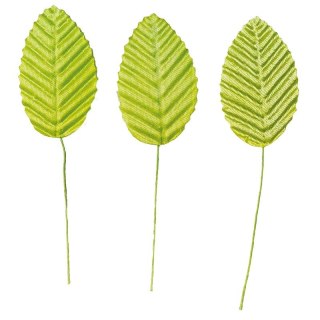 Ozdoba materiałowa Craft-Fun Series Liście na druciku jasnozielone Titanum (SY-003)