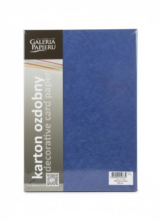 Papier ozdobny (wizytówkowy) flash A4 granatowy 200g Galeria Papieru (205404)