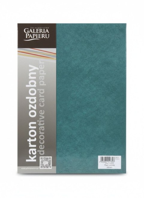 Papier ozdobny (wizytówkowy) flash A4 zielony 200g Galeria Papieru (205405)