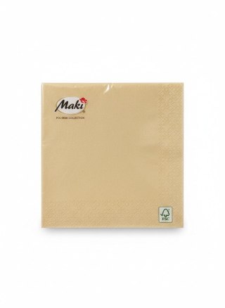 Serwetki airlaid złoty bibuła [mm:] 400x400 Pol-mak (DS_OG_005400)