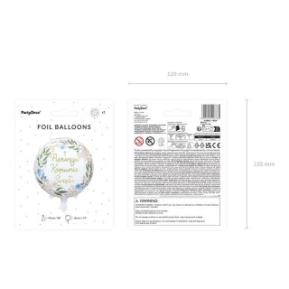 Balon foliowy Pierwsza Komunia Święta 18cal Partydeco (FB209)