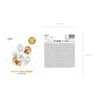 Balon gumowy ecri Partydeco (SB14P-310-000-6)