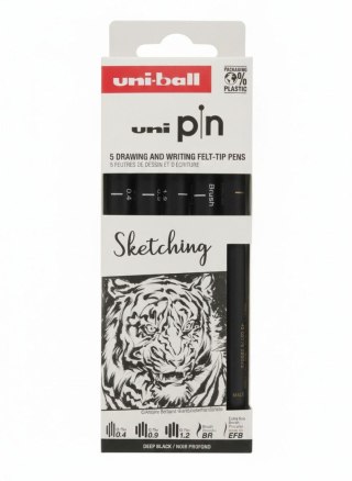 Cienkopis kreślarski SKETCHING 5 szt ASP017 wkład mix mixmm 1kol. Uni (206469)