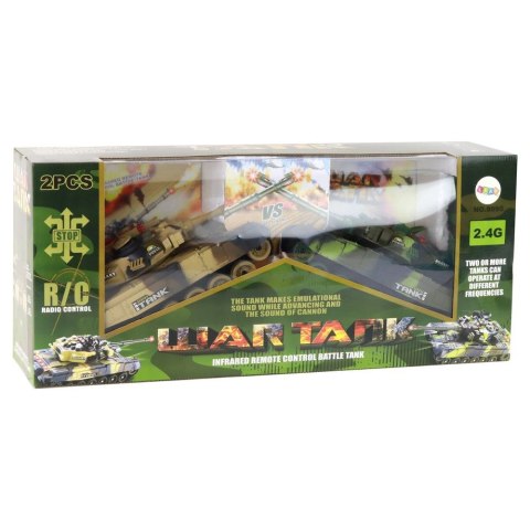 Czołg Zestaw Czołgi Walczące Zdalnie Sterowane Czołg War Tank RC Bitwa Podczerwień Lean (393)