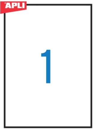 Etykieta samoprzylepna A4 [mm:] 210x297 Apli