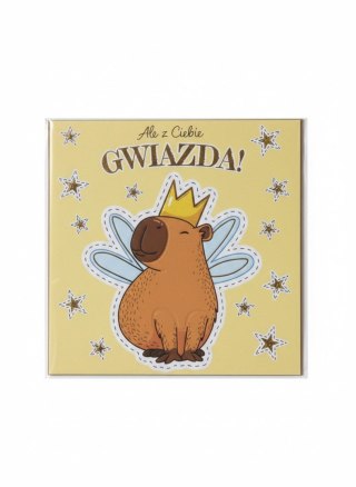 Kartka składana Karnet KW KAPIBARA GWIAZDA kw Henry (5908451983789)