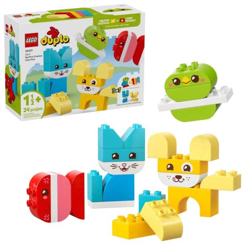 Klocki konstrukcyjne Duplo Kreatywne zwierzaki 3 w 1 Lego (10477)