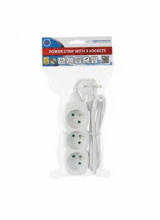 Listwa zasilająca 1,5m 3 gniazd Titanum (elk203w)