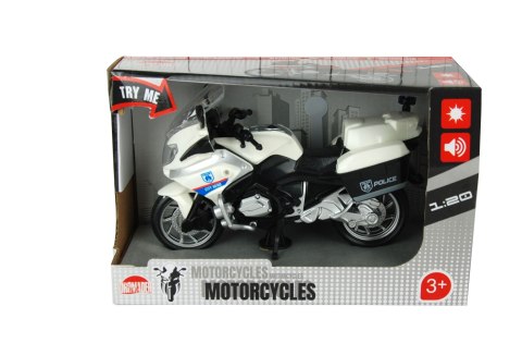 Motocykl policja ze światłem i dźwiękiem Dromader (130-1282836)