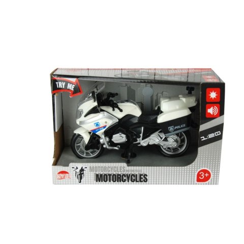 Motocykl policja ze światłem i dźwiękiem Dromader (130-1282836)