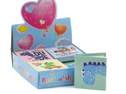 Notes (notatnik) dinozaury [mm:] 80x80 Adar (532120)