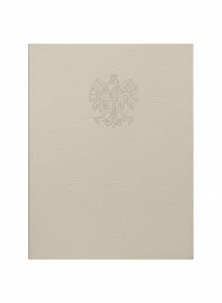 Okładka na dyplom godło kość słoniowa Bigo (00109)