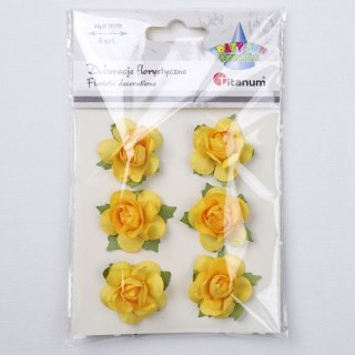 Ozdoba papierowa Craft-Fun Series Titanum (25YX0902-12- yellow)