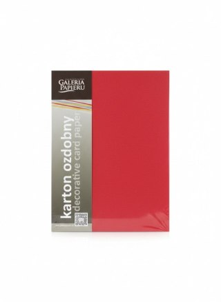Papier ozdobny (wizytówkowy) Brillo A4 Czerwony 200g Galeria Papieru (205423)