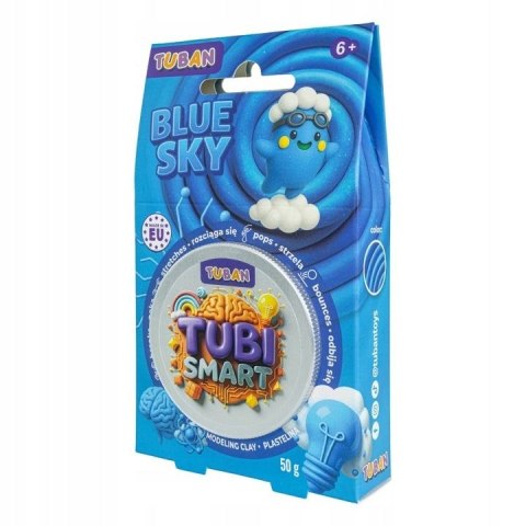 Plastelina 1 kol. Tubi Smart Blue Sky niebieska jasna 50g Tuban (TU8533)