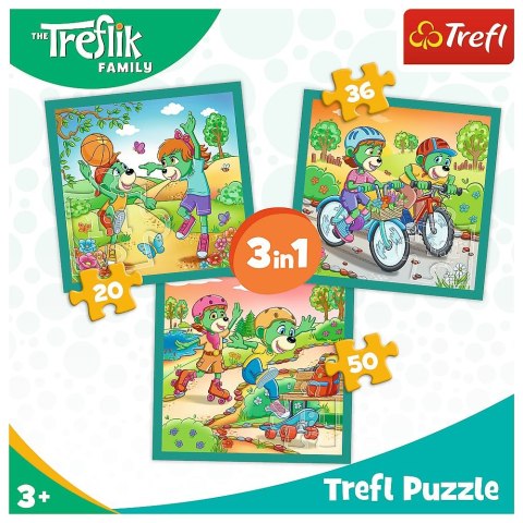 Puzzle Rodzina Treflików Poznaj Trefliki 3w1 el. Trefl (34872)
