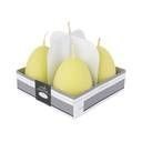 Świeczka ozdobna jajko welur pistacja 4szt. Home And Garden (0435)