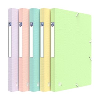 Teczka plastikowa na gumkę Urban pastel A4 mix 650 mic. [mm:] 240x320 Oxford (400205733)