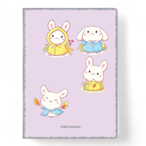 Zeszyt PP Kawaii A4 32k. 80g krata Narcissus