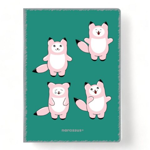 Zeszyt PP Kawaii A4 32k. 80g krata Narcissus