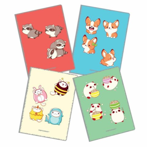 Zeszyt PP Kawaii A4 32k. 80g linia kolor Narcissus