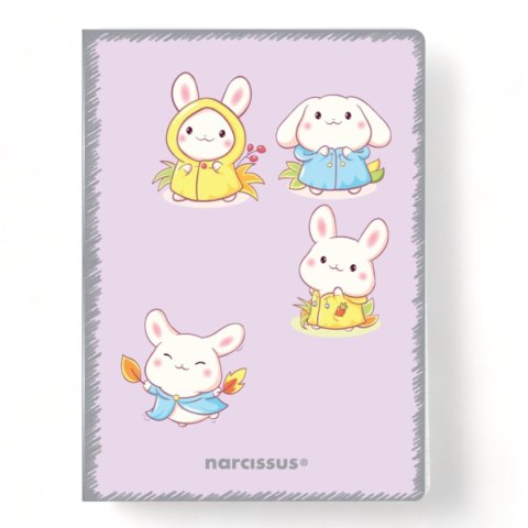 Zeszyt PP Kawaii A5 32k. 80g krata Narcissus