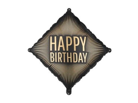 Balon foliowy Happy Birthday, 46x46 cm Partydeco (FB364)