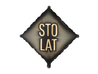 Balon foliowy Sto Lat, 46x46 cm Partydeco (FB363)