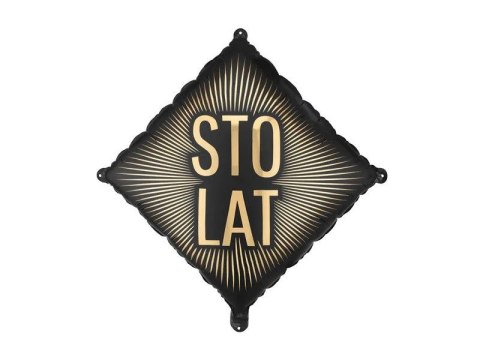 Balon foliowy Sto Lat, 46x46 cm Partydeco (FB363)