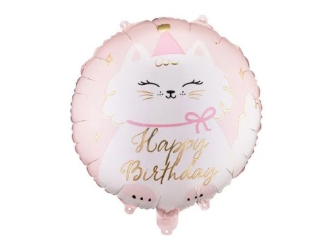 Balon foliowy pastylka kotek 18cal Partydeco (FB361)