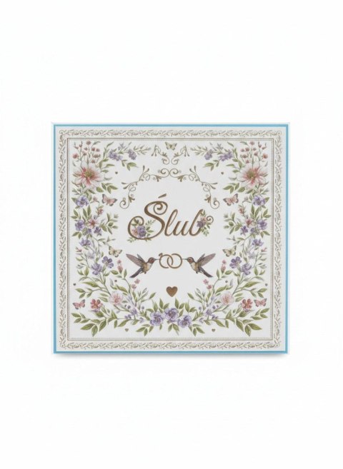 Kartka składana A5 Ślub barokowo kw Henry (5905701488353)