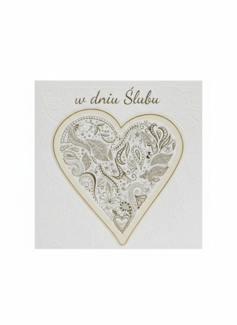 Kartka składana A5 Ślub serce pattern kw Henry (5905701489527)