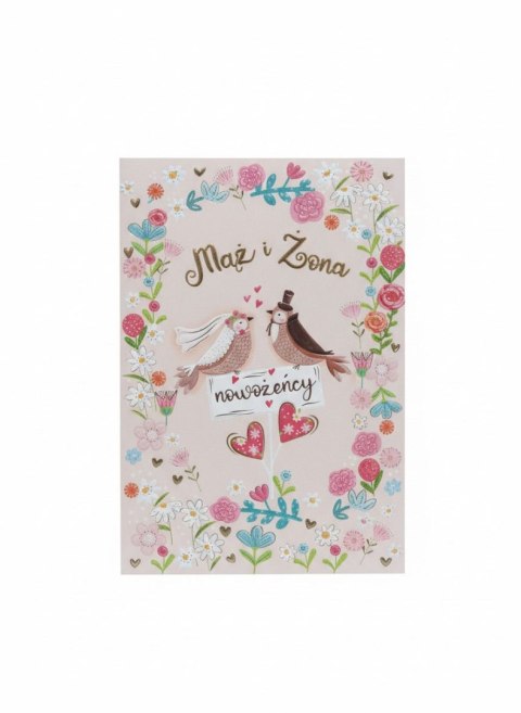 Kartka składana Karnet A5 Ślub Pan I panie Słowikowa A5 Henry (5907465663618)