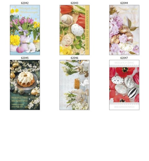 Kartka składana Wielkanoc A6 Pol-Mak (LOBK_WLSW)