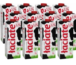 Mleko Łaciate 3.2 % 1 L ( 12 szt )