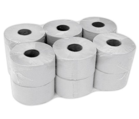 Papier Toaletowy Jumbo Szary (makulatura) Fi 19 cm (12 szt)