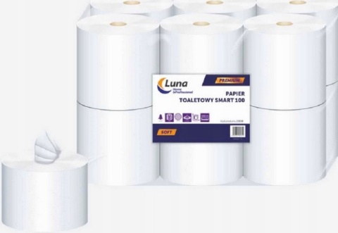Papier Toaletowy T9 Luna Smart 100 mb Celuloza (12 szt)