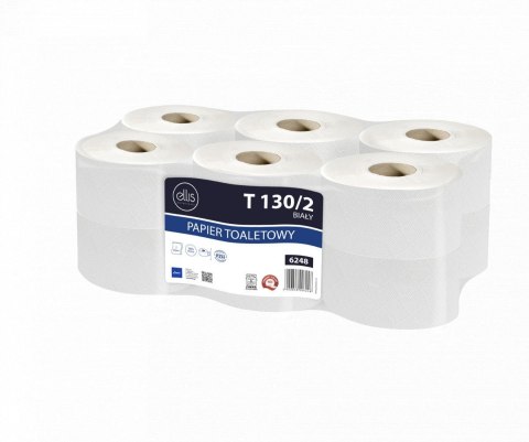 Papier toaletowy przemysłowy Professional 2 warstwowy kolor: biały śr. 190mm Ellis (6248)