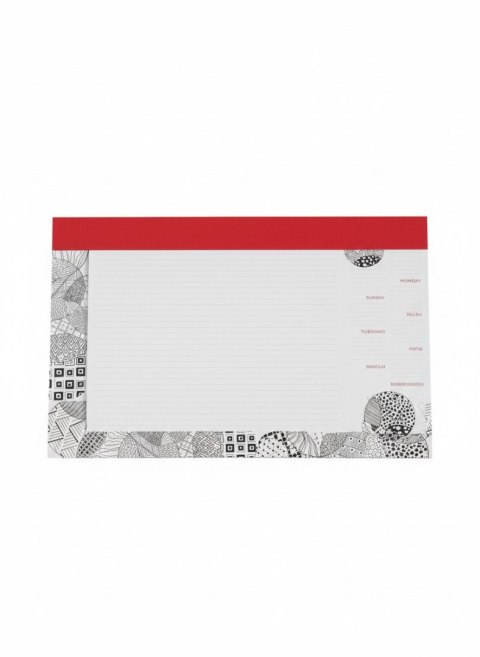 Podkład na biurko NOTES B3 BLACK czarny papier [mm:] 353x300 Tetis (5903242102813)