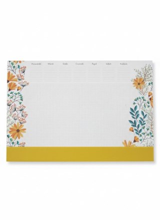 Podkład na biurko NOTES KWIATY mix papier [mm:] 353x300 Tetis (5903242102806)