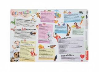 Podkład na biurko ZASADY ORTOGRAFII mix PVC PCW Demart