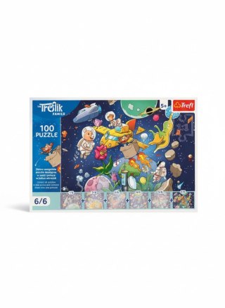 Puzzle Rodzina Treflików Wujcio w kosmisie 100 el. Trefl (16546)