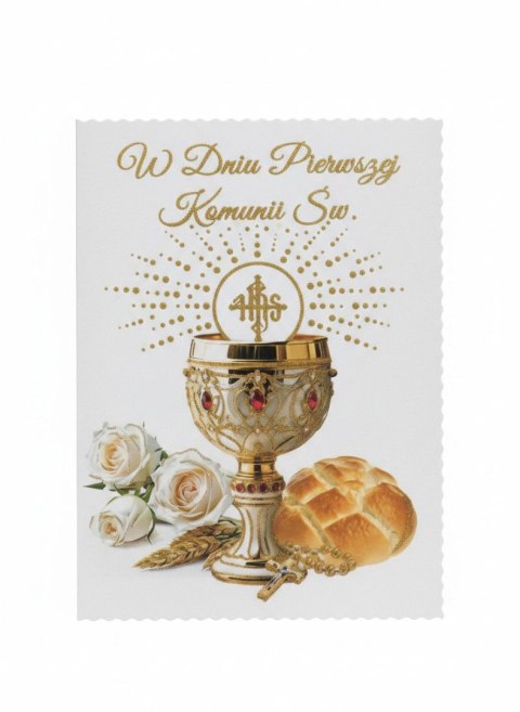 Kartka składana Komunia B6 Agamis (B6 (A))