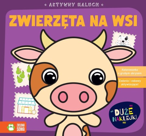 Książka dla dzieci Aktywny maluch. Zwierzęta na wsi Zielona Sowa