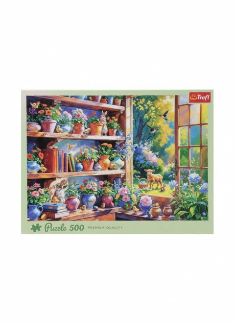 Puzzle Wiosenny poranek w oranżerii 500 el. Trefl (37558)