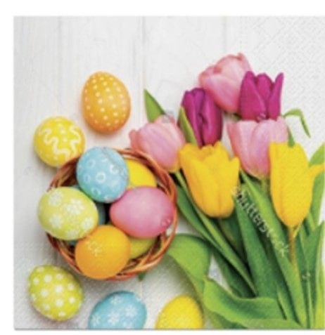 Serwetki TaT Wielkanoc mix nadruk bibuła [mm:] 330x330 Paw (TL128300)