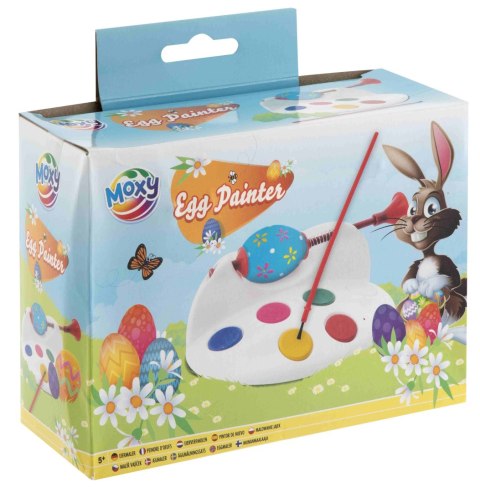 Zestaw kreatywny dla dzieci do zdobienia pisanek farbki pędzelek stojak cm Grafix (111506)