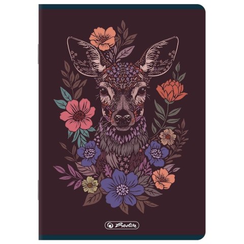 Zeszyt Premium FLORIMALS A4 60k. 70g krata Herlitz (400207533)