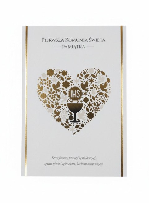 Książeczka pamiątkowa z komunii cm Kukartka (PMB-0065)